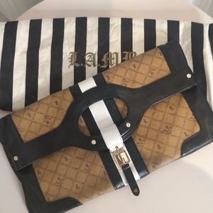 LAMB- Carlisle foldover clutch/handbag